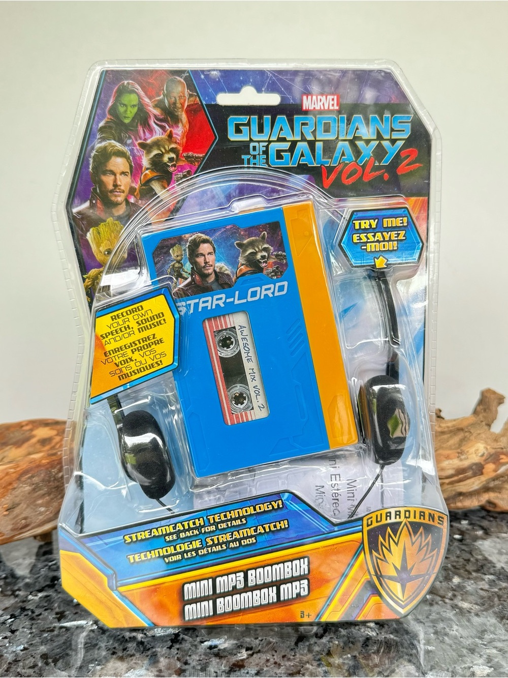 NEW Marvel Guardians of the Galaxy Vol. 2 Mini MP3 Boombox Star-Lord Walkman